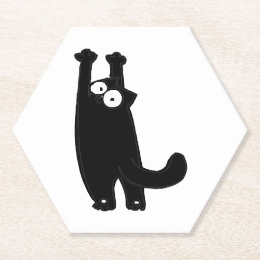 lustige Katze t Untersetzer (Vorderseite)