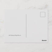 Lustige Katze Text Postkarte (Rückseite)