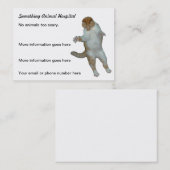 Lustige Katze Tierarzt-Tierarzt Visitenkarten Visitenkarte (Vorne/Hinten)