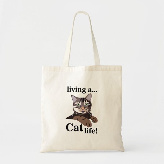 Lustige Katze Tragetasche (Vorne)