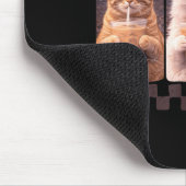 Lustige Katze trinkt Eiskaffee Meme Tier Eiskaffee Mousepad (Ecke)