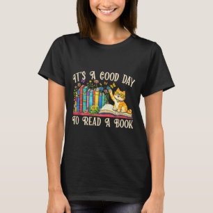 Lustige Katze und Buchliebhaber - ein guter Tag zu T-Shirt