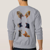 Lustige Katze und Maus Sweatshirt (Rückseite)