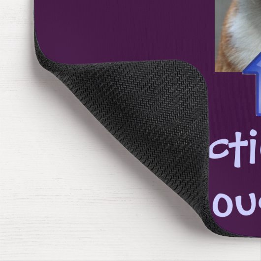 Lustige Katze und Mousepad (Ecke)