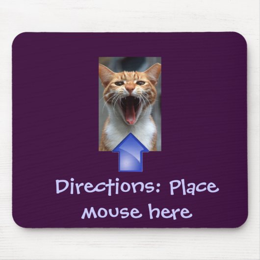 Lustige Katze und Mousepad (Vorne)
