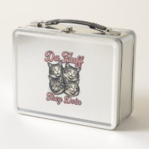 Lustige Katze Vintage Gravur Da Fluff They Doin De Metall Brotdose
