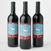 lustige Katze Weinetikett (Flaschen)