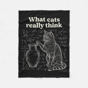 Lustige Katze Wissenschaft Humor Was Katzen Denken Fleecedecke