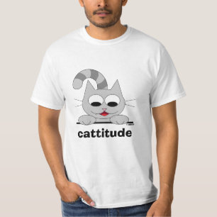 Lustige Katze Wortspiel Süße lächelnde Katze T-Shirt
