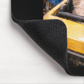 Lustige Katzen-Achterbahn Dummes Meme-Grafik Mousepad (Ecke)