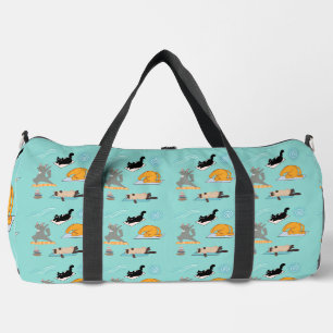 Lustige Katzen beim Yoga Duffle Bag