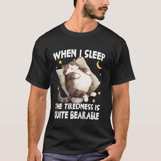 Lustige Katzen faul sein T-Shirt (Vorderseite)