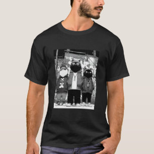 Lustige Katzen-Gangster Schwarz & Weiß Urban New Y T-Shirt