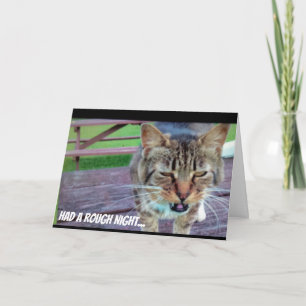 Lustige Katzen-Geburtstags-Karte Karte