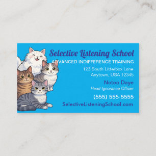 Lustige Katzen-Geschenkidee / Humor   Selektives Z Telefonnummerkarte