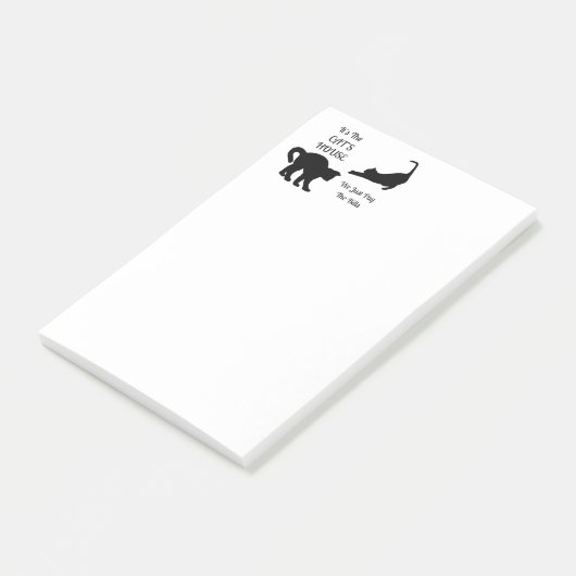 Lustige Katzen-Haus Posten-Es-Anmerkungen Post-it Klebezettel (angewinkelt)