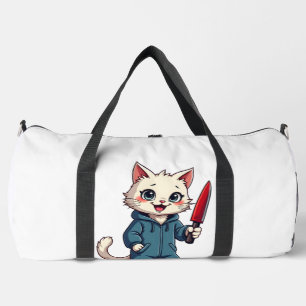 Lustige Katzen Horrorfilme Süß Halloween Für Katze Duffle Bag