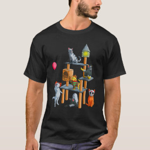 Lustige Katzen-Horrorfilme Süßes Halloween für Kat T-Shirt