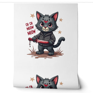 Lustige Katzen-Horrorfilme Süßes Halloween für Kat Tapete