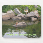 Lustige Katzen-Jagd in der Camouflage Mousepad (Vorne)