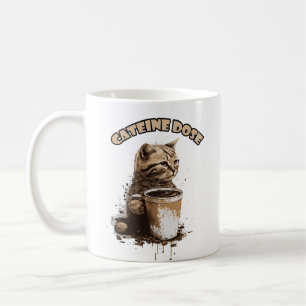 Lustige Katzen-Kaffeetasse für Katzenliebhaber Kaffeetasse