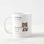 Lustige Katzen-Kaffeetasse Kaffeetasse (Links)
