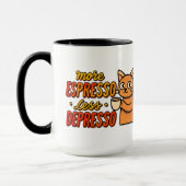 Lustige Katzen-Kaffeetasse Tasse (Links)