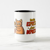 Lustige Katzen-Kaffeetasse Tasse (Zentrum)