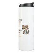 Lustige Katzen-Kaffeetasse Thermosbecher (Nach links gedreht)