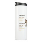 Lustige Katzen-Kaffeetasse Thermosbecher (Nach rechts gedreht)
