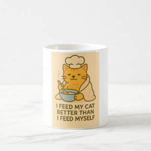 Lustige Katzen-Koch-Tasse Kaffeetasse