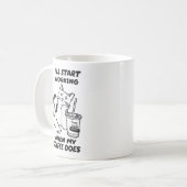 Lustige Katzen-Kooperationskollegen Büro Kaffeetasse (Vorderseite Links)