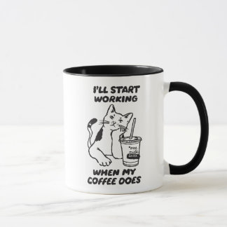 Lustige Katzen-Kooperationskollegen Büro Tasse