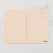 lustige Katzen-Line-Kunst Postkarte (Rückseite)