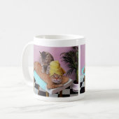Lustige Katzen-Massage Kaffeetasse (Vorderseite Links)