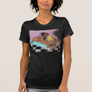 Lustige Katzen-Massage T-Shirt
