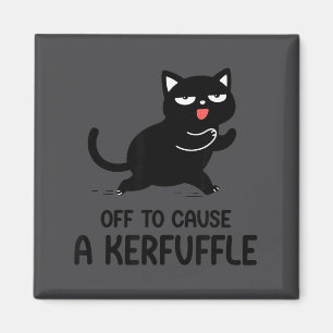 Lustige Katzen Meme-Spruch Auf Dem Weg, um ein Dur Magnet