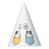 lustige Katzen Partyhütchen (Vorderseite)