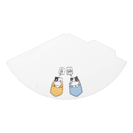 lustige Katzen Partyhütchen (Vorderseite)