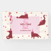 Lustige Katzen Perfekte Geburtstagsfeier Banner (Horizontal)