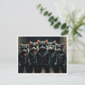 Lustige Katzen. Postkarte (Stehend Vorderseite)