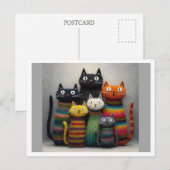 Lustige Katzen. Postkarte (Vorne/Hinten)