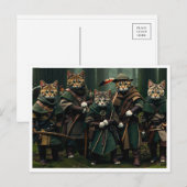 Lustige Katzen. Postkarte (Vorne/Hinten)
