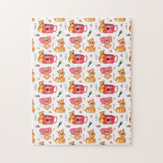 Lustige Katzen Puzzle (Vertikal)