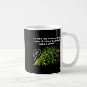Lustige Katzen schieben Weihnachtsbaum hässliche W Kaffeetasse