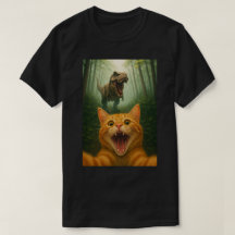 Lustige Katzen-Selfie mit T-Rex – Katzen-Selfie-Ku