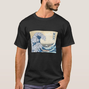 Lustige Katzen surfen auf der großen japanischen W T-Shirt