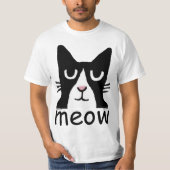 Lustige Katzen-T - Shirts, PandaKitty, MEOW T-Shirt (Vorderseite)