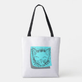 Lustige Katzen-Taschen-Tasche Tasche (Rückseite)