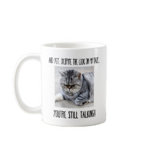 Lustige Katzen-Tasse, individuelles Geschenk für K